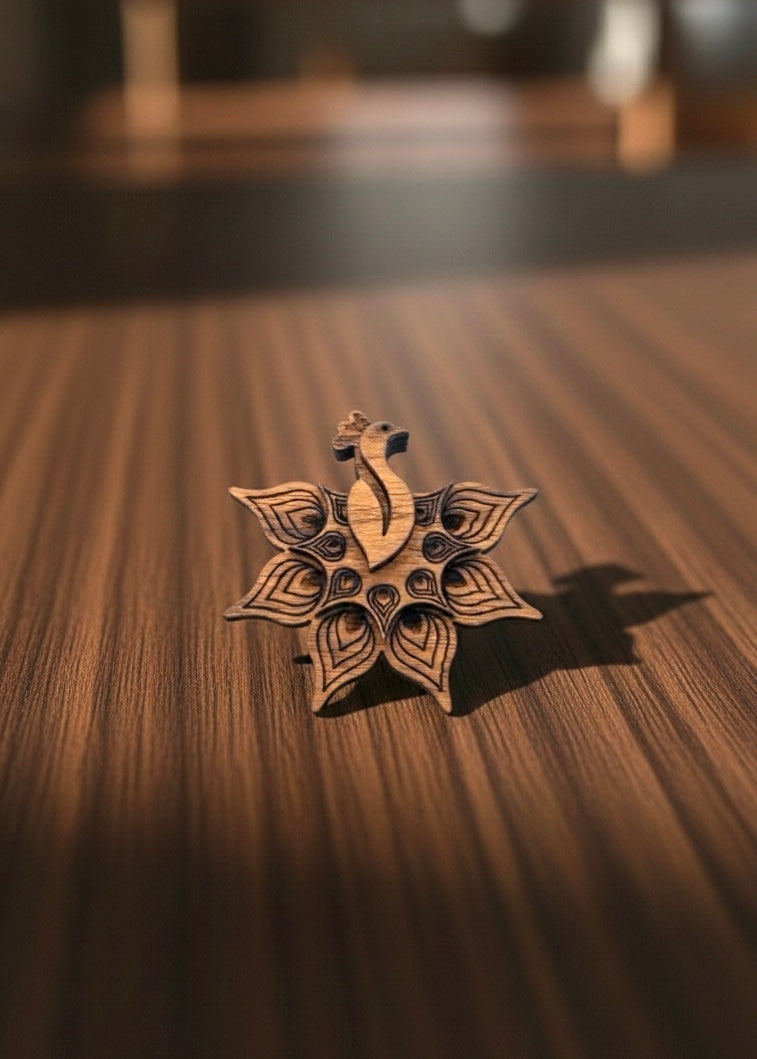 Imperial Peacock Brooch - Lapel Pin