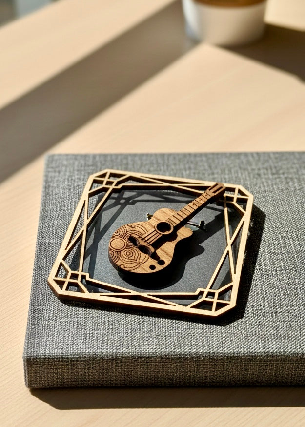 Virtuoso Guitar Brooch - Lapel Pin