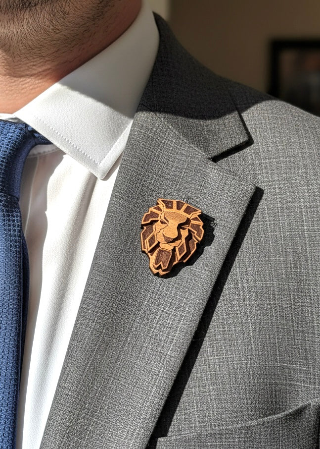 Majestic Lion Brooch - Lapel pin